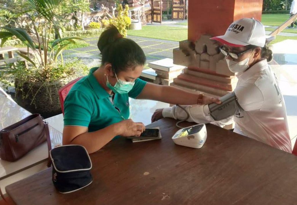 Antusias Masyarakat Banjar Pendem, Desa Dalung dalam mengikuti Kegiatan Posyandu Lansia